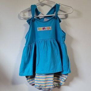 Circo Vibrant Blue Dress with Floral Detail